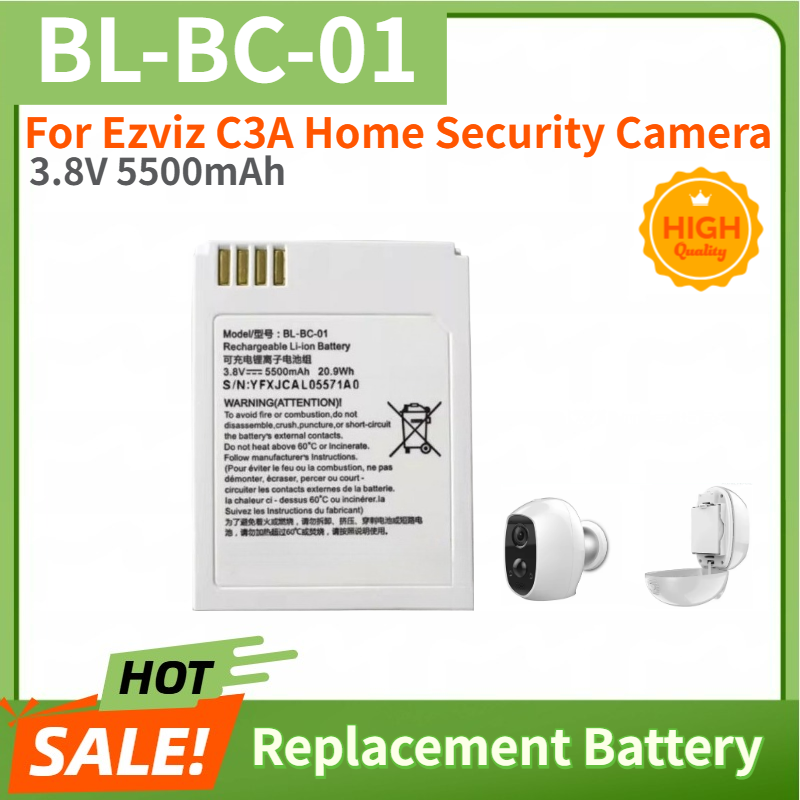 Home Security Battery Replacement - Batteria di alta qualità da 3,8