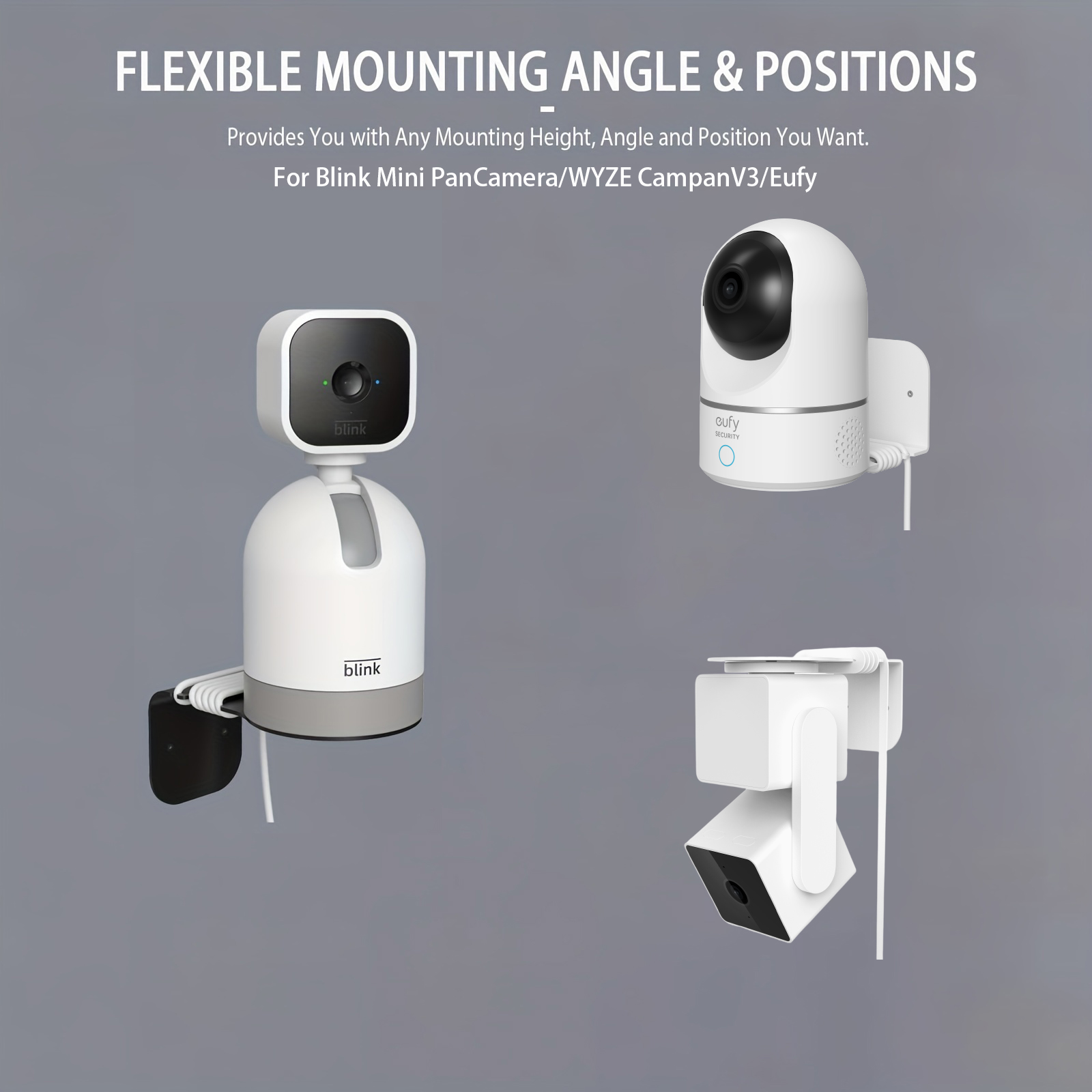 Eufy Camera E220 - Adatto per Blink Mini PanCamera/WYZE CampanV3/Eufy