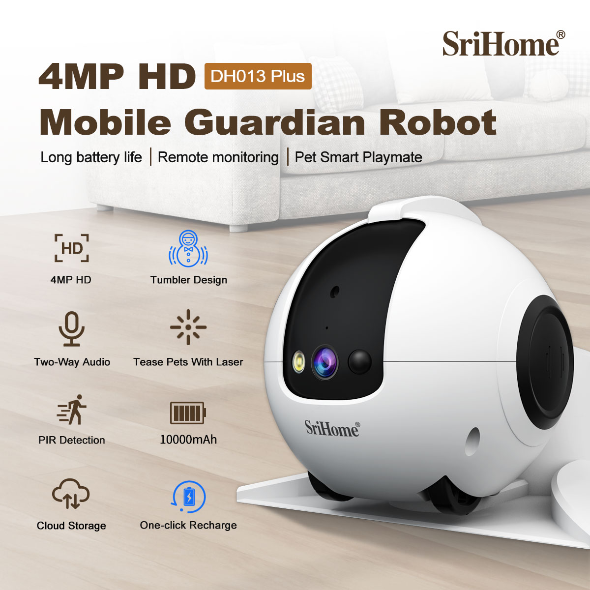 Home Security Robot - Telecamera IP Dome PTZ Wireless a