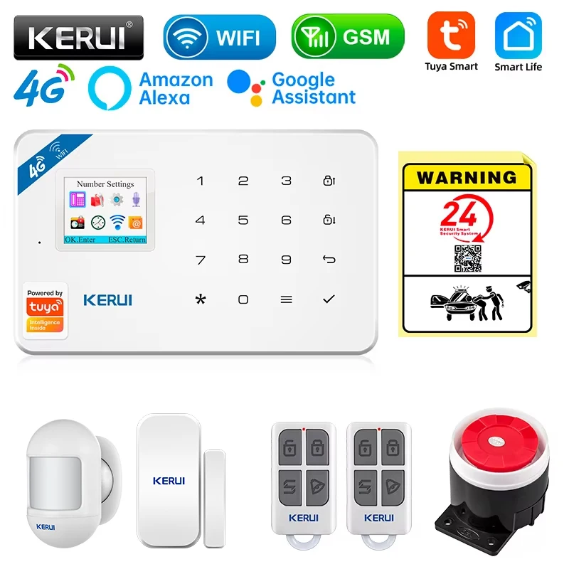 Sim Gsm Alarm - KERUI Kit sistema di allarme di
