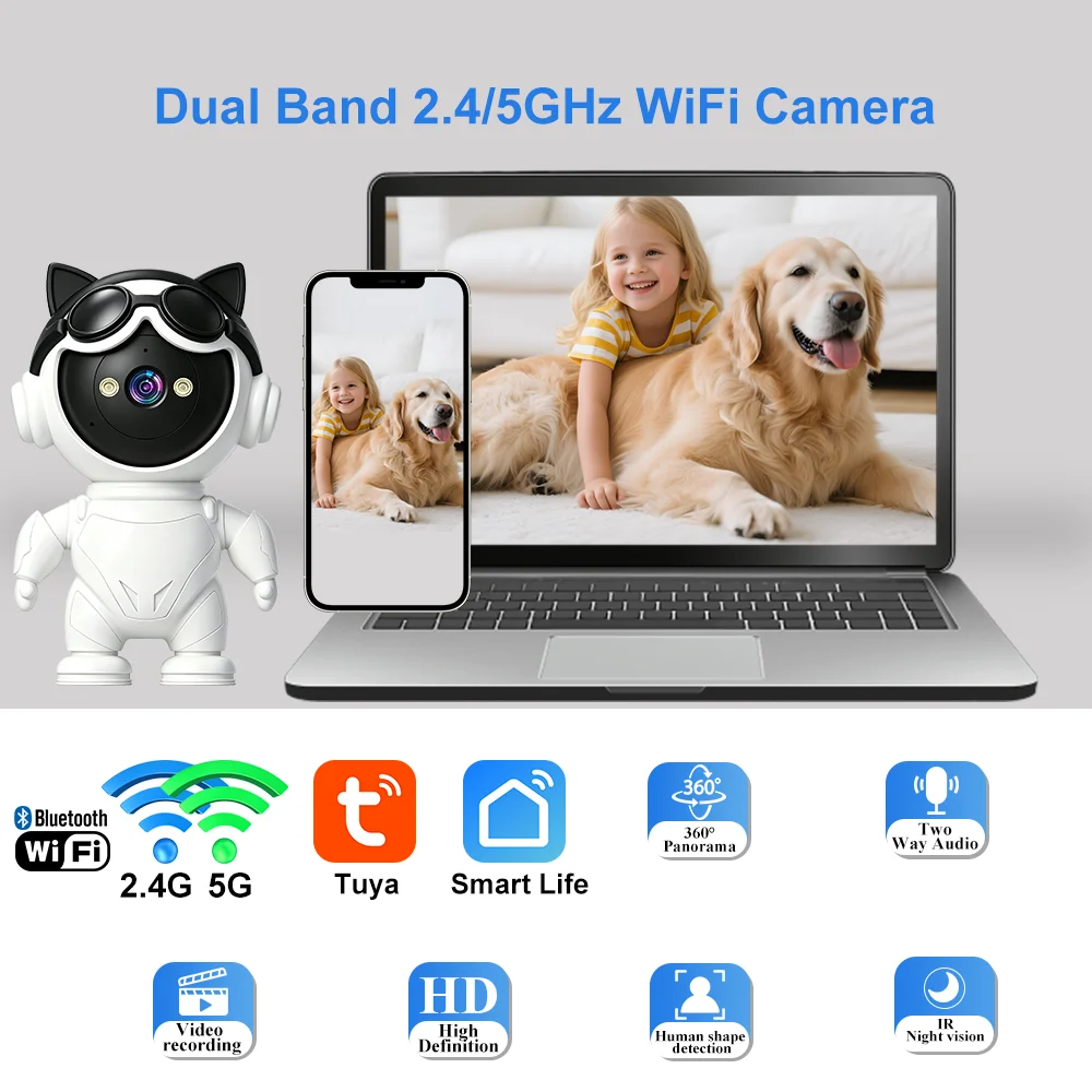 Telecamera IP Wireless Tuya Sm - Home Security Robot recensione e prezzo